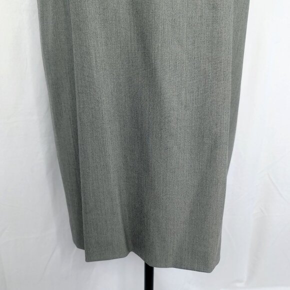 Vintage Escada Skirt Medium Gray Pencil Career - Picture 4 of 10